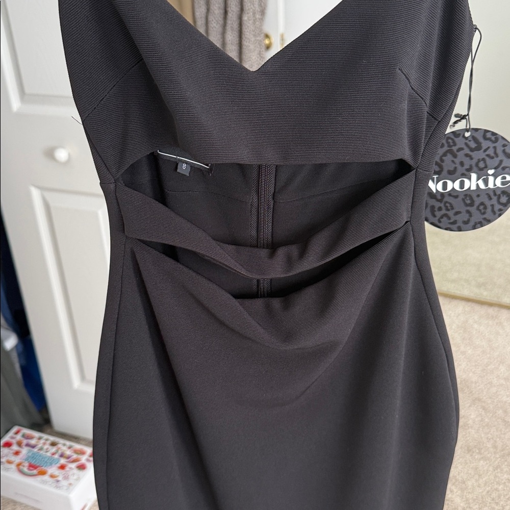 Black Cutout Mini Dress